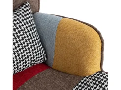 Poltrona*KOMHTOM Poltrona com apoio para os pés, encosto e almofadas, multicolorida Multicor