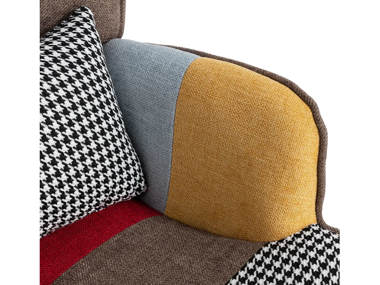 Poltrona*KOMHTOM Poltrona com apoio para os pés, encosto e almofadas, multicolorida Multicor