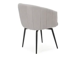 Poltrona* Poltrona com estrutura metálica e pernas 60x60 h81 cm Cinzento