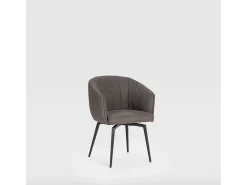 Poltrona* Poltrona com estrutura metálica e pernas 60x60 h81 cm Cinzento