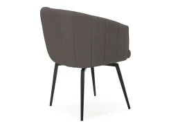 Poltrona* Poltrona com estrutura metálica e pernas 60x60 h81 cm Cinzento