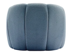 Poltrona|Vente-unique Poltrona concha em tecido chenille cor DELIPO Azul