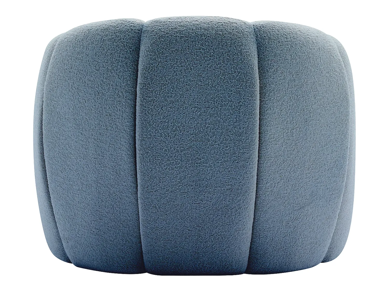Poltrona|Vente-unique Poltrona concha em tecido chenille cor DELIPO Azul