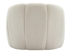 Poltrona*Vente-unique Poltrona concha em tecido chenille cor DELIPO Bege