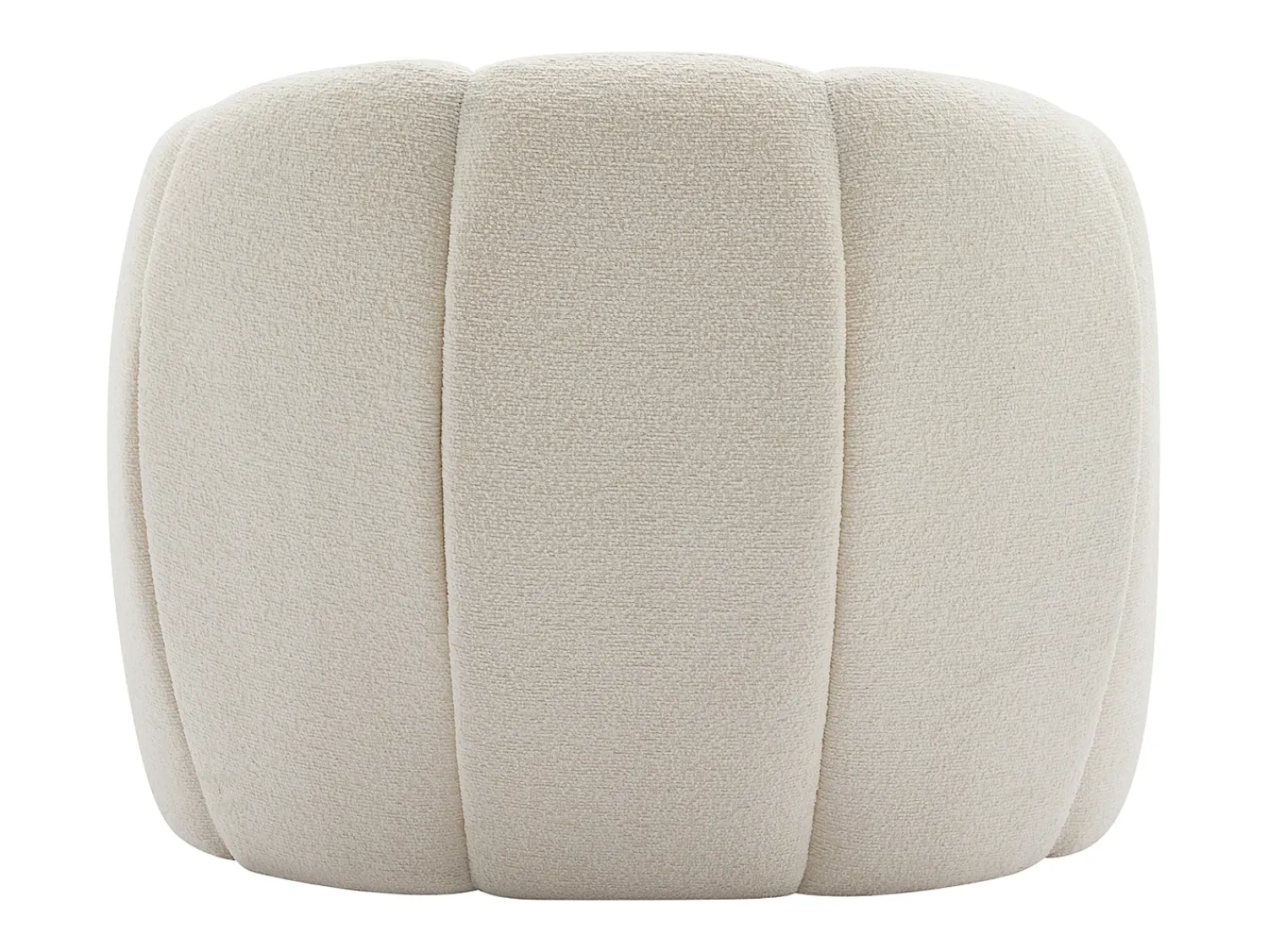 Poltrona*Vente-unique Poltrona concha em tecido chenille cor DELIPO Bege