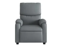 Poltrona Confortável | Poltrona reclinável elétrica couro artificial SHL965222 Cinzento