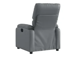 Poltrona Confortável | Poltrona reclinável elétrica couro artificial SHL965222 Cinzento