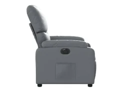 Poltrona Confortável | Poltrona reclinável elétrica couro artificial SHL965222 Cinzento