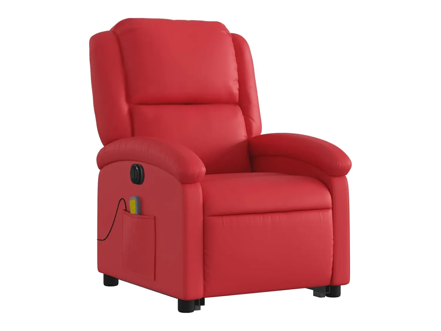 Best Poltrona Confortável | Poltrona reclinável elevatória elétrica couro artif. SHL716017 Vermelho