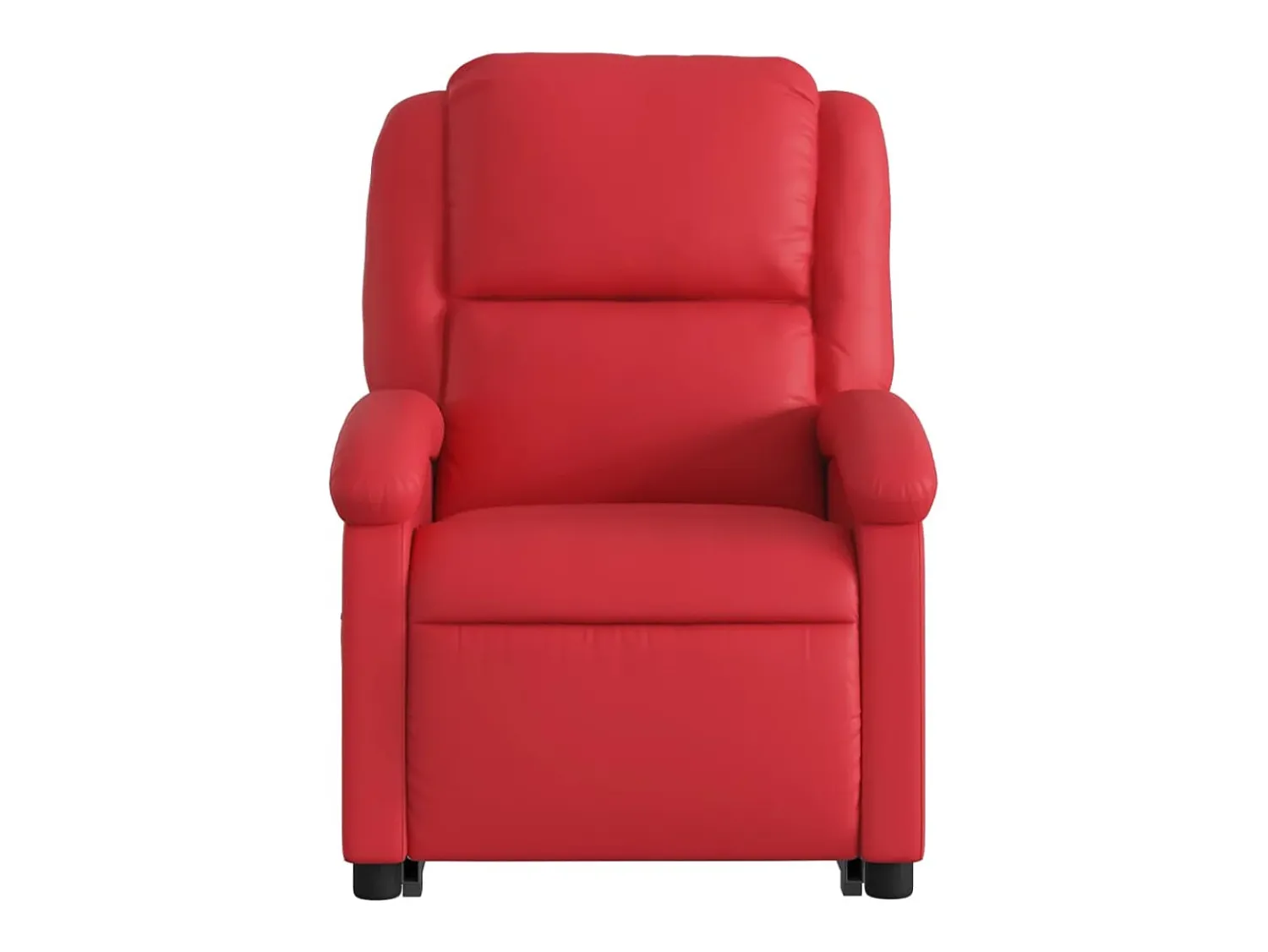 Best Poltrona Confortável | Poltrona reclinável elevatória elétrica couro artif. SHL716017 Vermelho