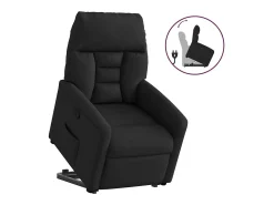 Poltrona* Poltrona Confortável | Poltrona reclinável elevatória tecido SHL179948 Preto
