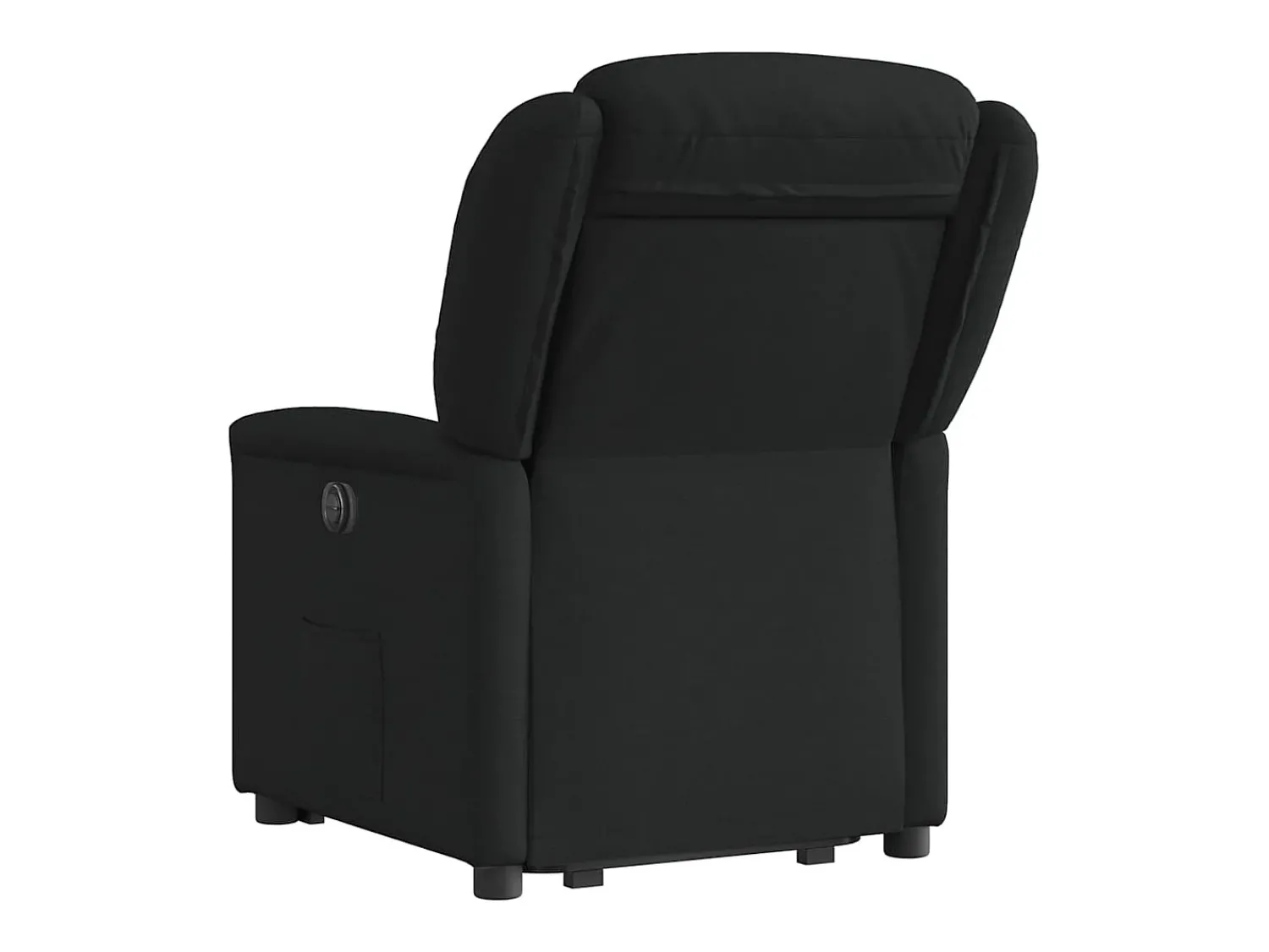 Poltrona| Poltrona Confortável | Poltrona reclinável elevatória elétrica tecido SHL659499 Preto