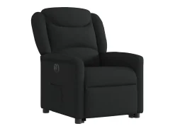 Poltrona| Poltrona Confortável | Poltrona reclinável elevatória elétrica tecido SHL659499 Preto