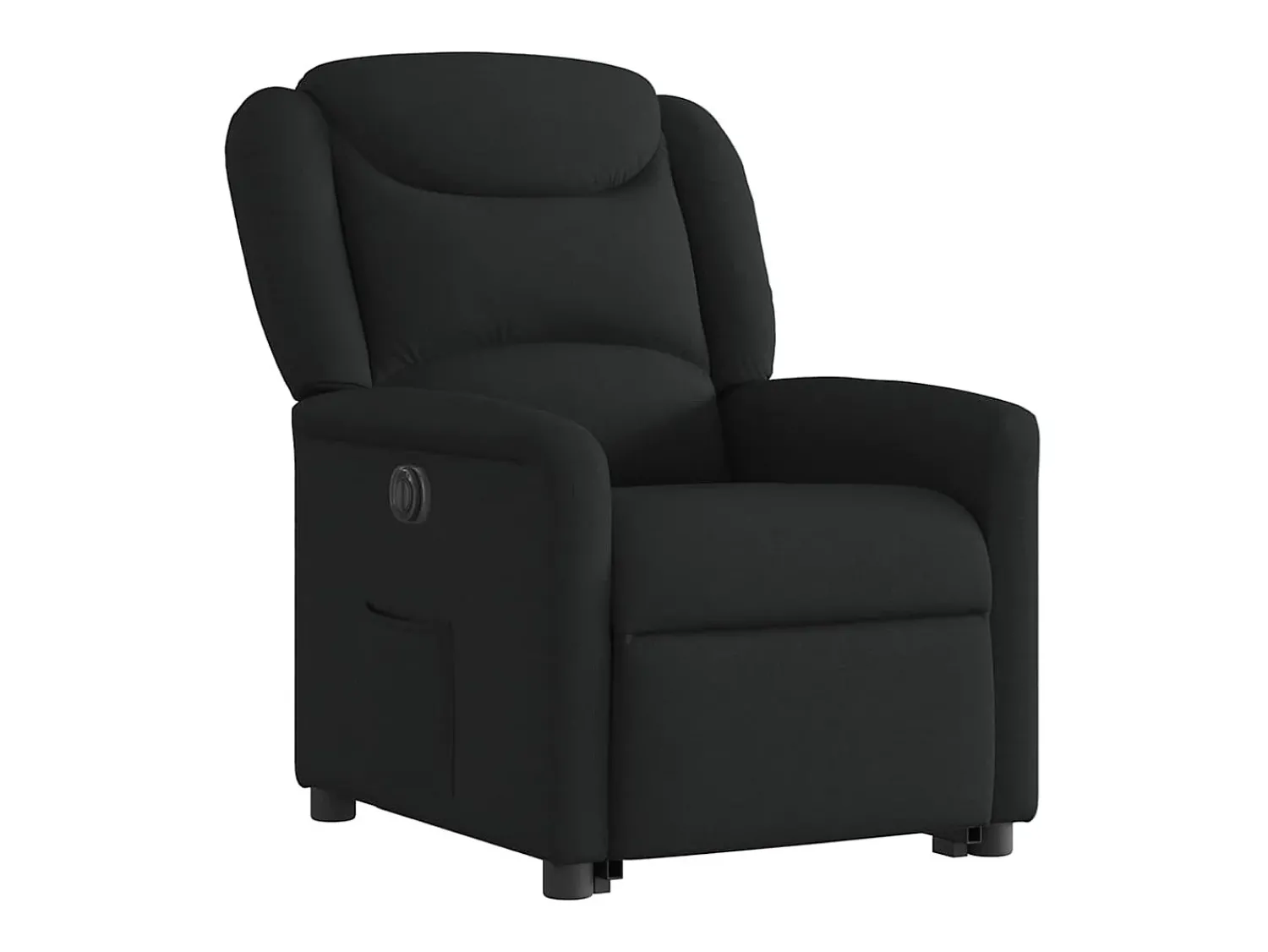 Poltrona| Poltrona Confortável | Poltrona reclinável elevatória elétrica tecido SHL659499 Preto