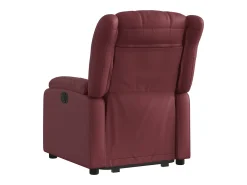New Poltrona Confortável | Poltrona reclinável elevatória couro artificial tinto SHL301472 Vermelho