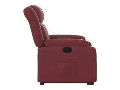 New Poltrona Confortável | Poltrona reclinável elevatória couro artificial tinto SHL301472 Vermelho