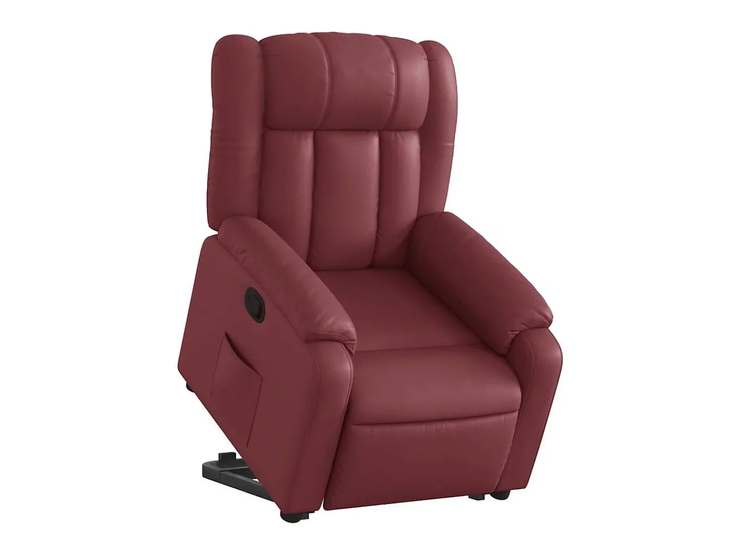 New Poltrona Confortável | Poltrona reclinável elevatória couro artificial tinto SHL301472 Vermelho