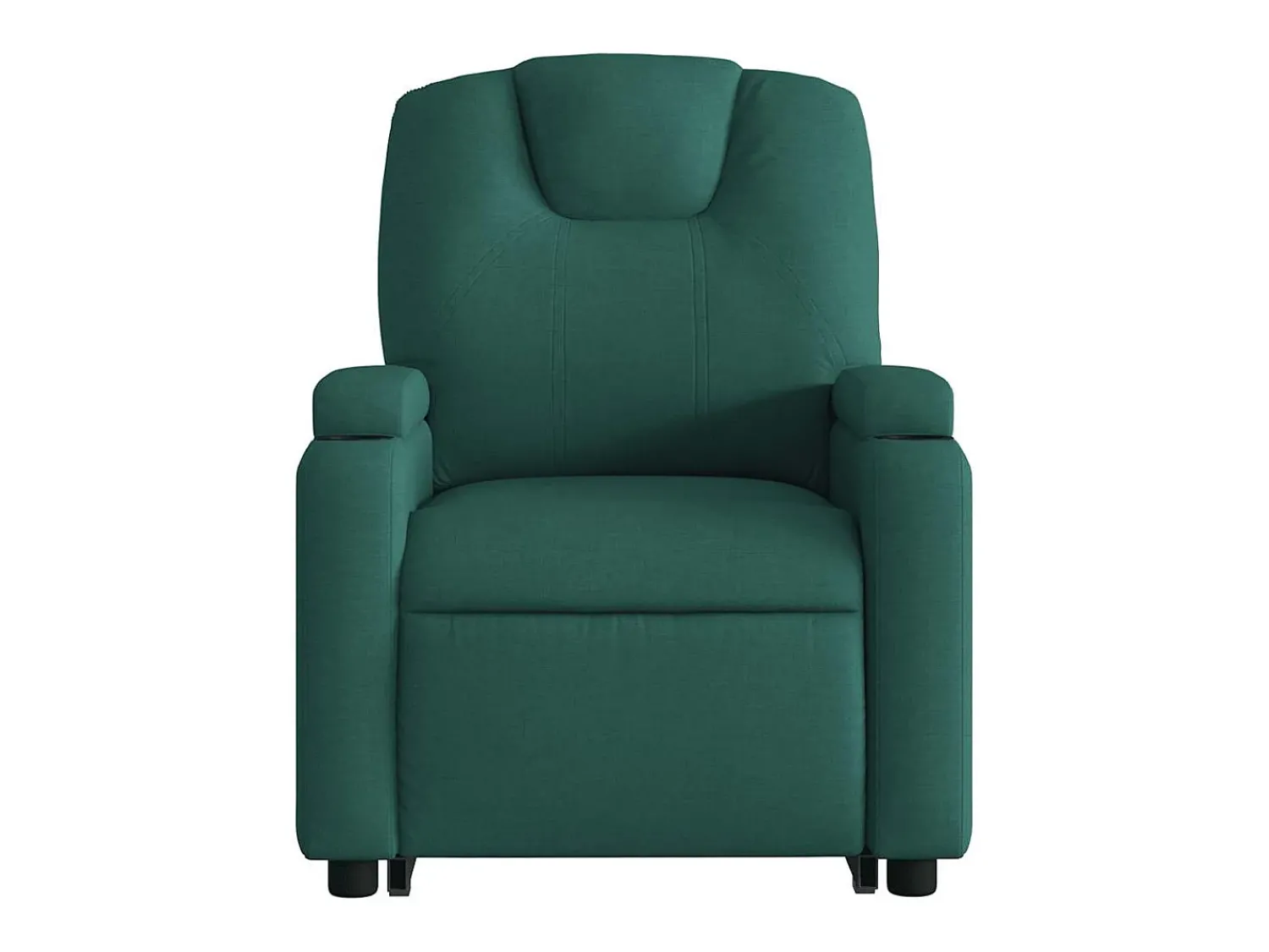 New Poltrona Confortável | Poltrona reclinável elevatória de massagens tecido verde-escuro SHL236187 Verde pinho