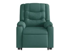 Poltrona Confortável | Poltrona reclinável elevatória tecido verde-escuro SHL702551^ Poltrona