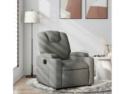 Poltrona* Poltrona Confortável | Poltrona reclinável em tecido cinza escuro SHL209994 Cinza antracite