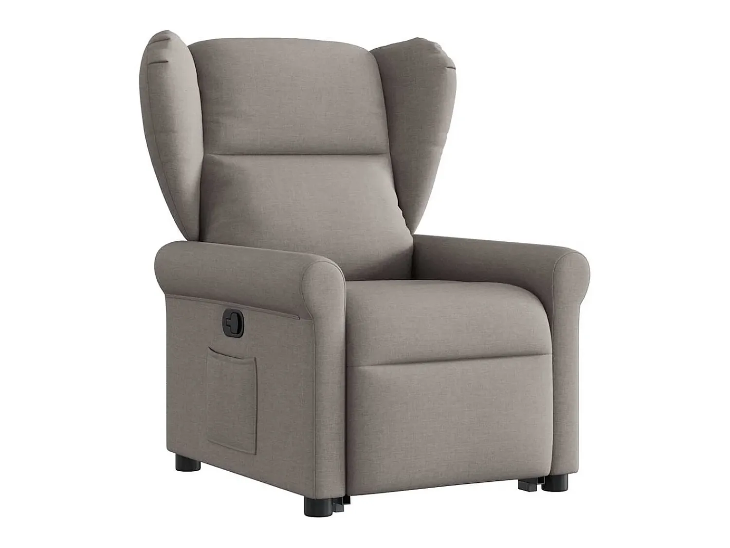 Poltrona* Poltrona Confortável | Poltrona reclinável elevatória tecido cinzento-acastanhado SHL947804 Taupe