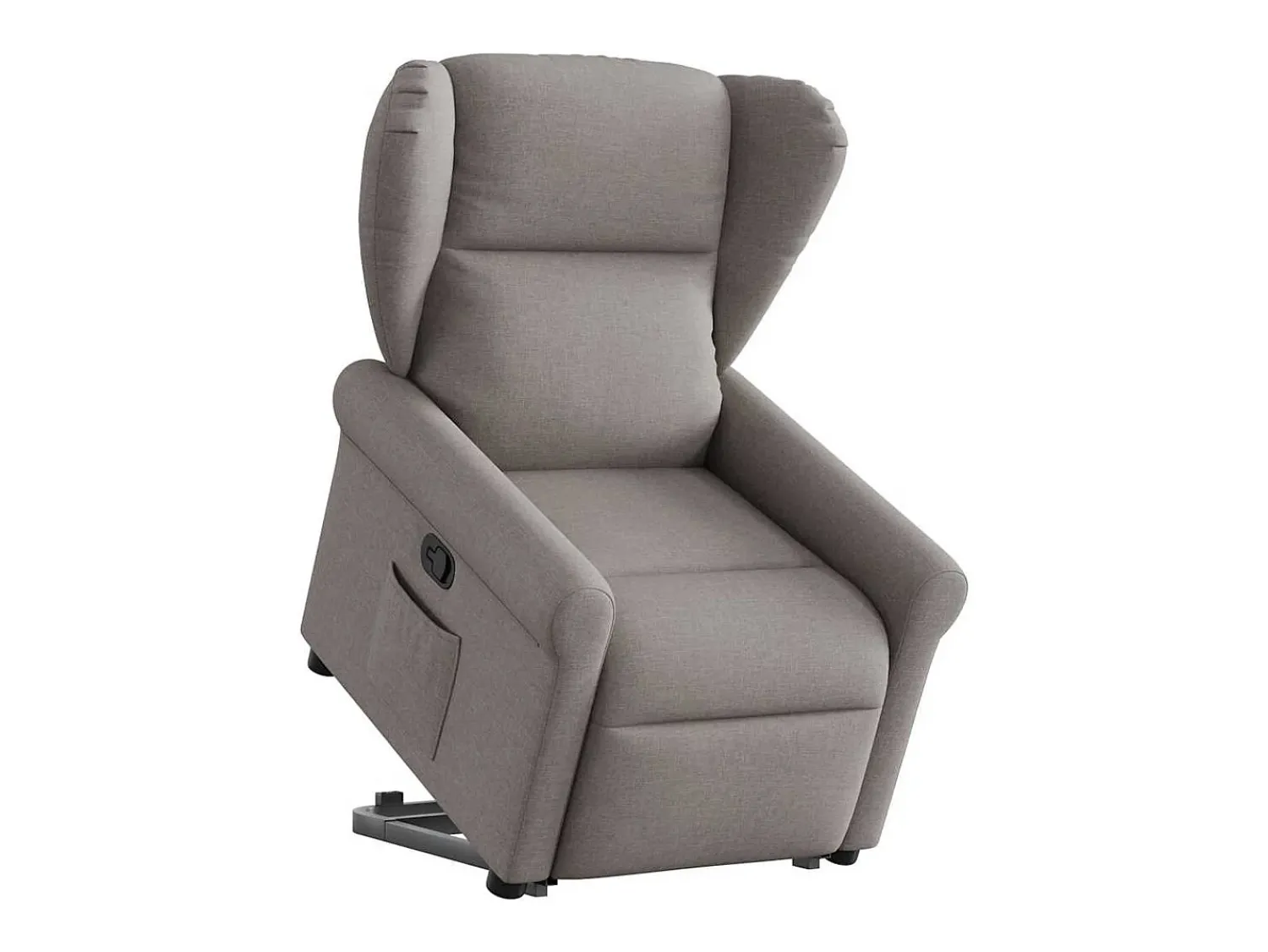 Poltrona* Poltrona Confortável | Poltrona reclinável elevatória tecido cinzento-acastanhado SHL947804 Taupe