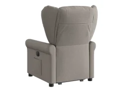 Poltrona* Poltrona Confortável | Poltrona reclinável elevatória tecido cinzento-acastanhado SHL947804 Taupe