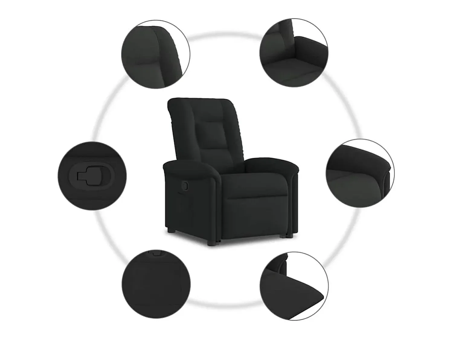 Poltrona Confortável | Poltrona reclinável elevatória tecido SHL469292^ Poltrona