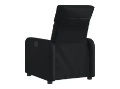 Sale Poltrona Confortável | Poltrona reclinável elétrica couro artificial SHL830730 Preto