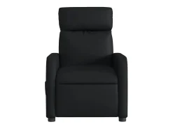 Sale Poltrona Confortável | Poltrona reclinável elétrica couro artificial SHL830730 Preto