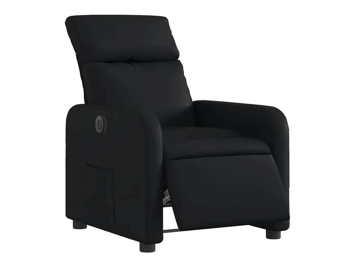 Sale Poltrona Confortável | Poltrona reclinável elétrica couro artificial SHL830730 Preto