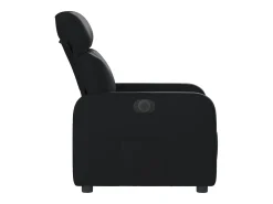Sale Poltrona Confortável | Poltrona reclinável elétrica couro artificial SHL830730 Preto