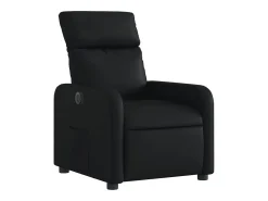 Sale Poltrona Confortável | Poltrona reclinável elétrica couro artificial SHL830730 Preto