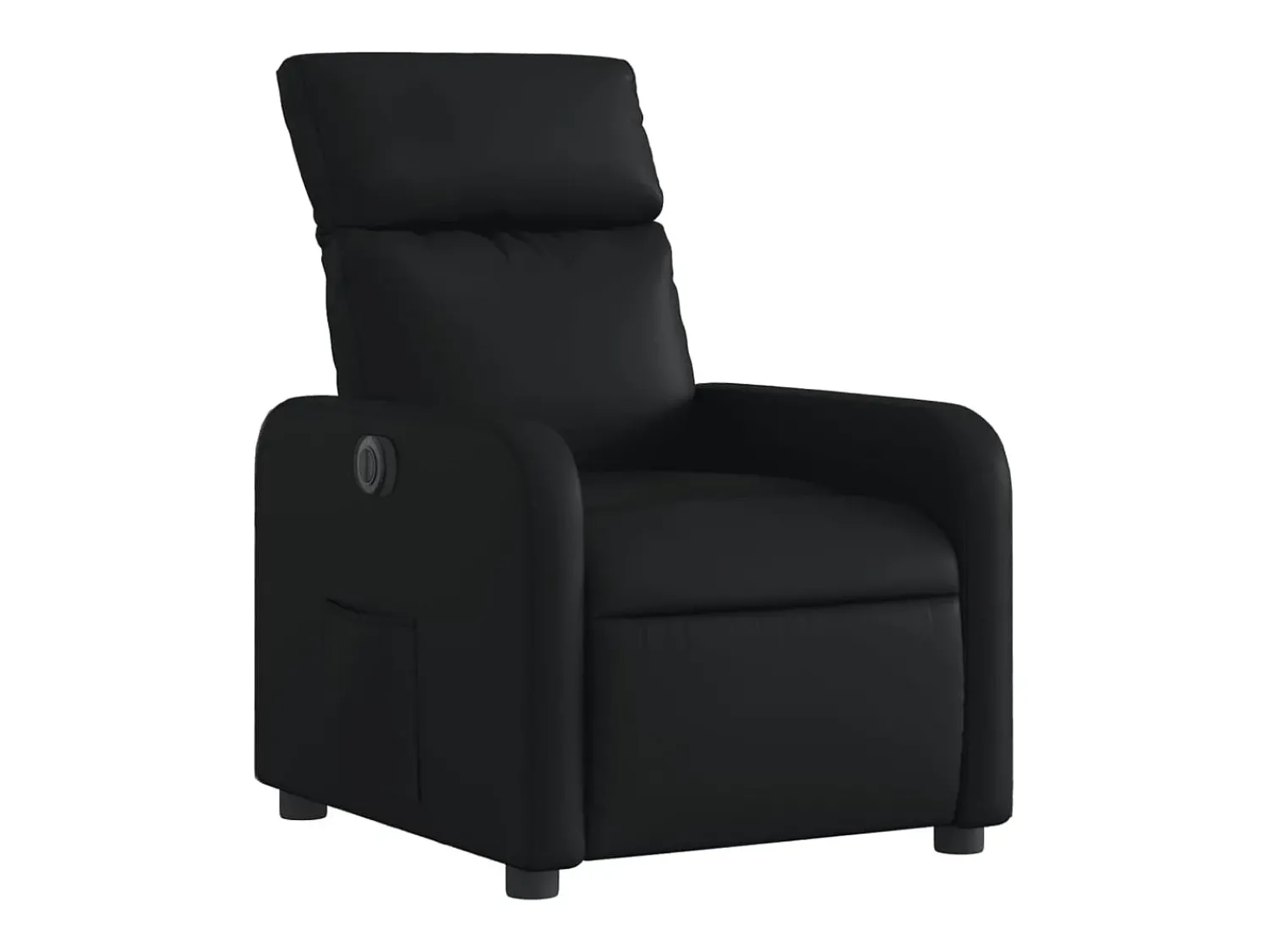 Sale Poltrona Confortável | Poltrona reclinável elétrica couro artificial SHL830730 Preto