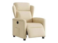 Poltrona* Poltrona Confortável | Poltrona reclinável elétrica tecido cor SHL699340 Creme