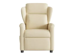 Poltrona* Poltrona Confortável | Poltrona reclinável elétrica tecido cor SHL699340 Creme