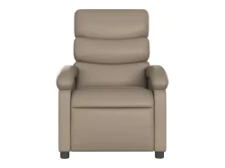 Poltrona| Poltrona Confortável | Poltrona reclinável elétrica couro artificial cor cappuccino SHL966184 Castanho