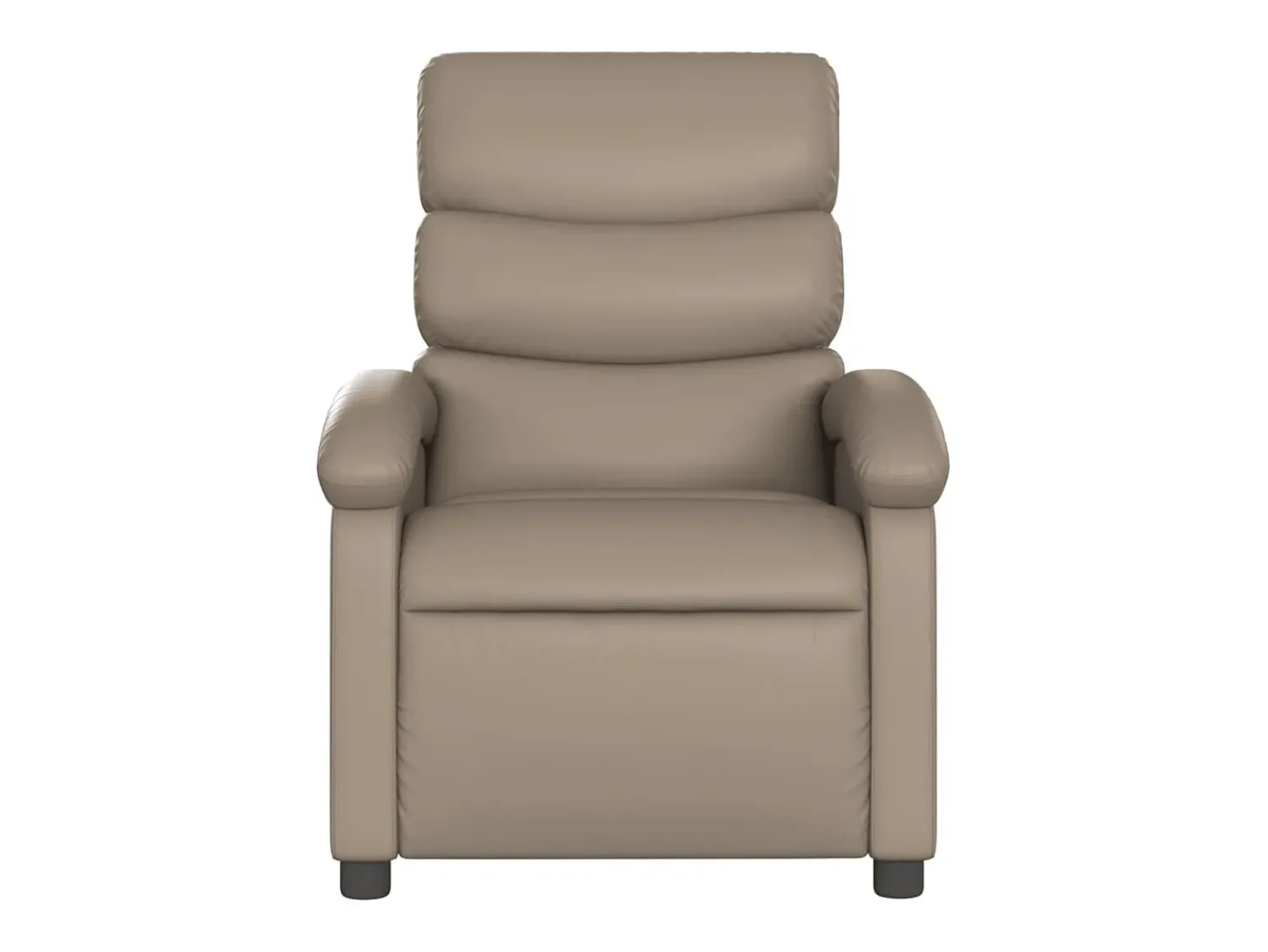 Poltrona| Poltrona Confortável | Poltrona reclinável elétrica couro artificial cor cappuccino SHL966184 Castanho