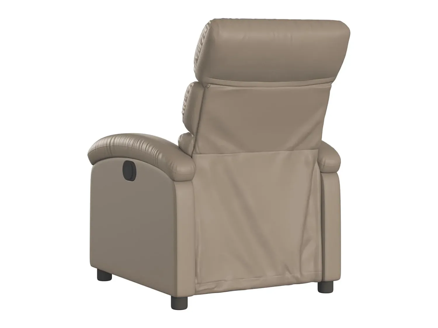 Poltrona| Poltrona Confortável | Poltrona reclinável elétrica couro artificial cor cappuccino SHL966184 Castanho