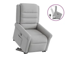 Discount Poltrona Confortável | Poltrona reclinável elevatória tecido -nublado SHL869048 Cinzento