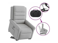 Discount Poltrona Confortável | Poltrona reclinável elevatória tecido -nublado SHL869048 Cinzento