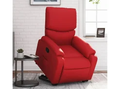 Poltrona| Poltrona Confortável | Poltrona reclinável elevatória couro artificial SHL328829 Vermelho