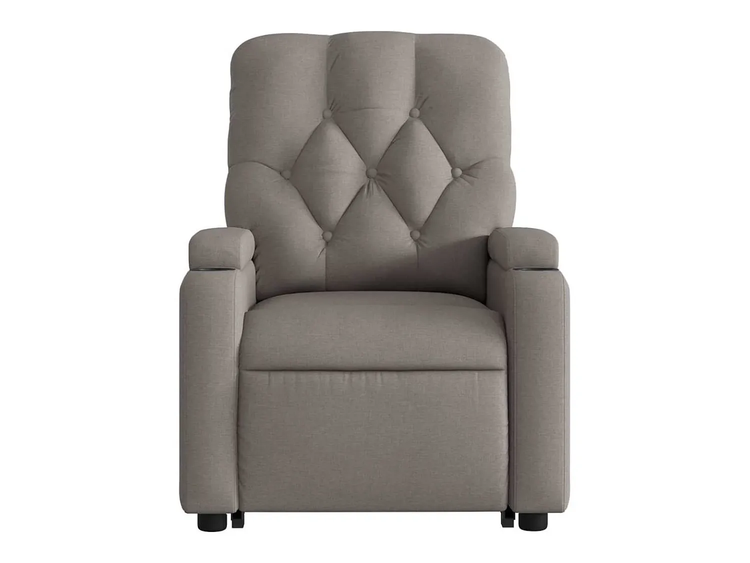 Clearance Poltrona Confortável | Poltrona reclinável elevatória tecido cinzento-acastanhado SHL671220 Taupe