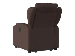 Best Poltrona Confortável | Poltrona reclinável elevatória tecido -escuro SHL503911 Castanho