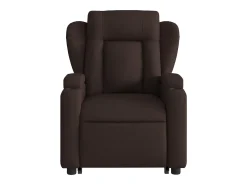 Best Poltrona Confortável | Poltrona reclinável elevatória tecido -escuro SHL503911 Castanho