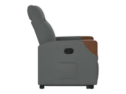 Poltrona* Poltrona Confortável | Poltrona reclinável elevatória tecido cinzento-escuro SHL757023 Cinza antracite