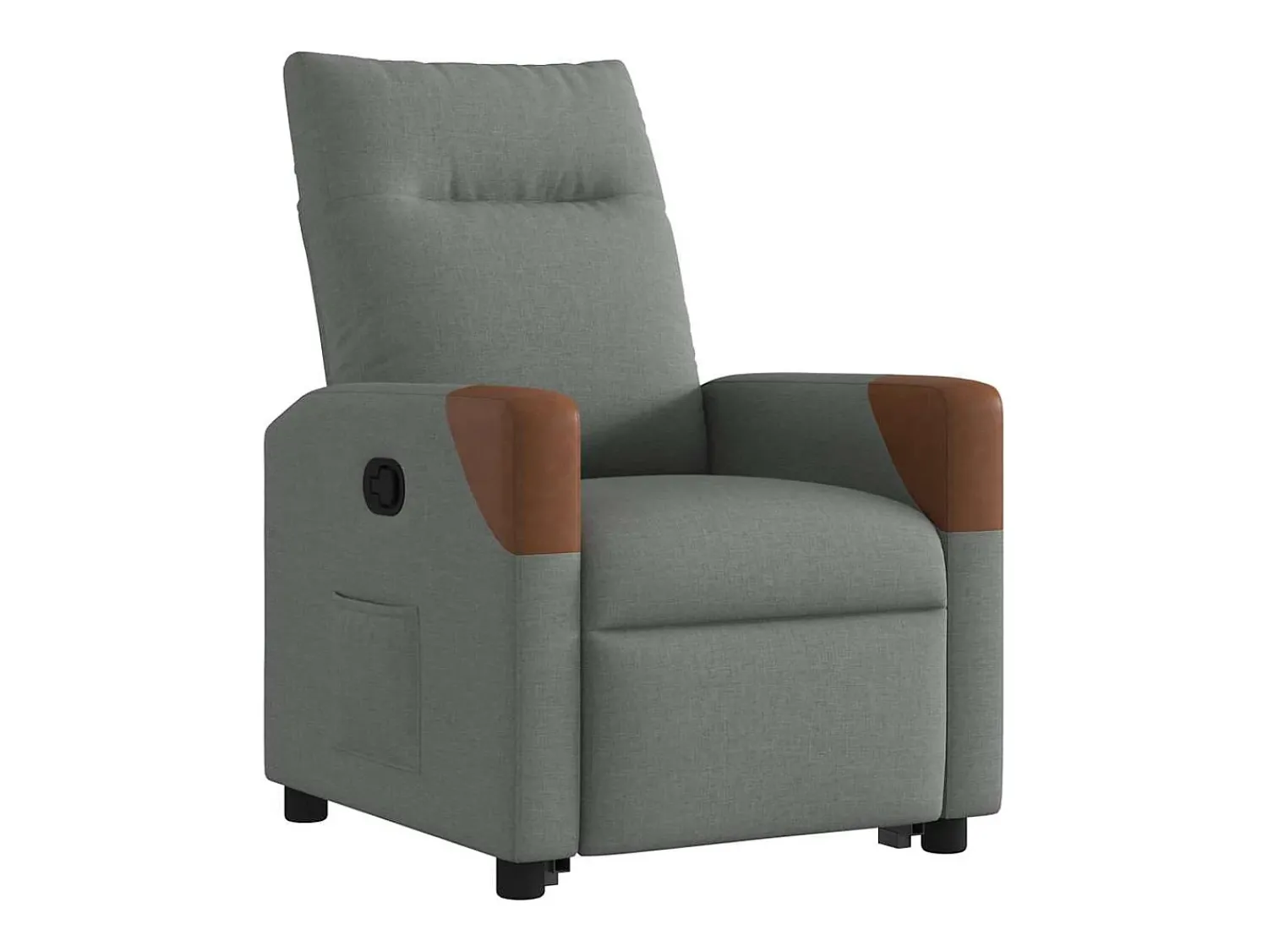 Poltrona* Poltrona Confortável | Poltrona reclinável elevatória tecido cinzento-escuro SHL757023 Cinza antracite