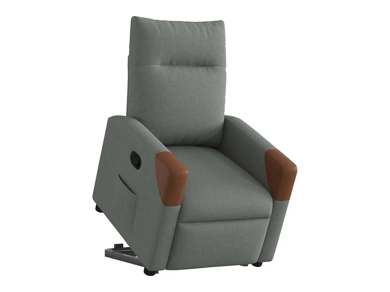 Poltrona* Poltrona Confortável | Poltrona reclinável elevatória tecido cinzento-escuro SHL757023 Cinza antracite
