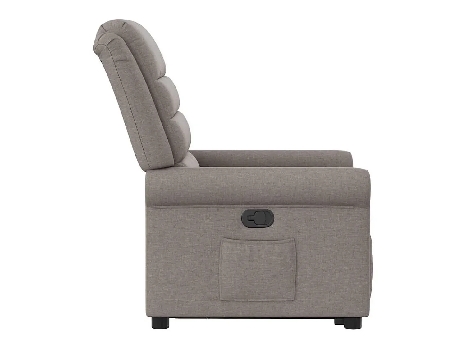 Sale Poltrona Confortável | Poltrona reclinável elevatória tecido cinzento-acastanhado SHL819448 Taupe
