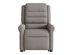 Sale Poltrona Confortável | Poltrona reclinável elevatória tecido cinzento-acastanhado SHL819448 Taupe
